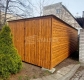 Ogłoszenie - Garaż blaszany 3x5m - brama dwuskrzydłowa- 2x okno - jasny orzech - drewnopodobny - dach spad do tyłu ST240. Miniaturka 3