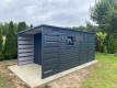 Ogłoszenie - Schowek - Domek Ogrodowy 4x2,5m + Wiata 1x2,5m -  Okno - Drzwi - Antracyt  - dach Dwuspadowy  - rynny ST161. Miniaturka 3