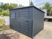 Ogłoszenie - Schowek – domek ogrodowy 2,8×2 – drzwi – okno - antracyt – dach spad w tył ST237. Miniaturka 4