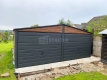Ogłoszenie - Garaż blaszany 6x5,8 - 2x brama uchylna - drzwi - okno - ciemny orzech - antracyt - drewnopodobny - dach ST247. Miniaturka 3