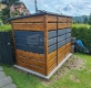 Ogłoszenie - Wiata śmietnikowa 2,5x1,3 m antracyt + drewnopodobny - spad w tył ST188. Miniaturka 3