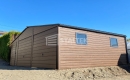 Ogłoszenie - Garaż blaszany 8x6m - 2x Brama - drzwi - 2x okno - ciemny orzech - drewnopodobny - Dach dwuspadowy ST175. Miniaturka 2