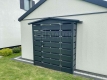 Ogłoszenie - Wiata śmietnikowa 1,5x0,5m antracyt - dach dwuspadowy ST167. Miniaturka 3