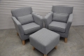 Ogłoszenie - fotele i pufa - komplet jak nowy. Miniaturka 1