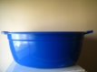 Ogłoszenie - Duża miska, wanienka owalna 74 cm / 60 litrów na pranie miednica basenik balia granatowa. Miniaturka 2