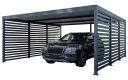 Ogłoszenie - CarPort PREMIUM - wiata samochodowa 6x5 - antracyt - dodatkowa zabudowa CP170. Miniaturka 1