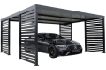 Ogłoszenie - CarPort PREMIUM - wiata samochodowa 5,8x5,5 - antracyt - dodatkowa zabudowa CP174. Miniaturka 1