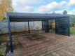 Ogłoszenie - CarPort PREMIUM - wiata samochodowa 6x5 - antracyt - dodatkowa zabudowa CP127. Miniaturka 4