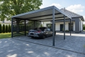 Ogłoszenie - CarPort PREMIUM - wiata samochodowa 6x5 - antracyt - dodatkowa zabudowa CP175. Miniaturka 3