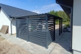Ogłoszenie - CarPort PREMIUM - wiata samochodowa 4x6 - antracyt - dodatkowa zabudowa CP122. Miniaturka 5