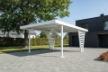 Ogłoszenie - Carport V PREMIUM 4x4,8m - Wypełnienie panelami - Wiata samochodowa - biały - ocynk CP159. Miniaturka 3