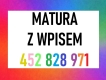 Ogłoszenie - Matura - zdobądź świadectwo+wpis // legalna matura 2026. Świadectwo. Świadectwa.. Miniaturka 1