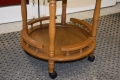 Ogłoszenie - barek - stolik dębowy na kółkach - super stan. Miniaturka 4