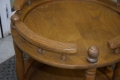 Ogłoszenie - barek - stolik dębowy na kółkach - super stan. Miniaturka 3