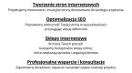 Ogłoszenie - Tworzenie stron internetowych i pozycjonowanie. Miniaturka 1
