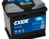 Ogłoszenie - Akumulator 50Ah 450A EN Exide Excell PRAWY PLUS. Miniaturka 1