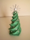 Ogłoszenie - Mała zielona choinka ze srebrnymi dodatkami 26 cm świąteczny stroik. Miniaturka 1
