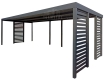 Ogłoszenie - Carport PREMIUM - Wiata samochodowa 7x3 - antracyt - dodatkowa zabudowa TS1229. Miniaturka 1