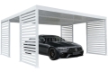 Ogłoszenie - Carport PREMIUM - Wiata samochodowa 5,5x5 - biały -ocynk- dodatkowa zabudowa TS1243. Miniaturka 1