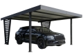 Ogłoszenie - Carport V PREMIUM 4,5x5m - Wypełnienie panelami - Wiata samochodowa - antracyt TS1257. Miniaturka 1