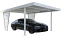 Ogłoszenie - Carport V PREMIUM 4x5m - Wypełnienie panelami - Wiata samochodowa - biały TS1270. Miniaturka 1