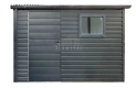 Ogłoszenie - Schowek - domek ogrodowy 3,5x1,2m - drzwi - okno - czarny - dach spad w przód - rynny TS1127. Miniaturka 1