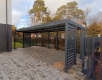 Ogłoszenie - Carport PREMIUM - Wiata samochodowa 7x3 - antracyt - dodatkowa zabudowa TS1229. Miniaturka 4