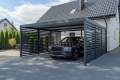 Ogłoszenie - CarPort PREMIUM - wiata samochodowa 6x5 - antracyt - dodatkowa zabudowa TS1247. Miniaturka 2