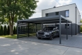 Ogłoszenie - CarPort PREMIUM - wiata samochodowa 6x5 - antracyt - dodatkowa zabudowa TS1248. Miniaturka 2