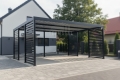 Ogłoszenie - CarPort PREMIUM - wiata samochodowa 6x5,5 - antracyt - dodatkowa zabudowa TS1249. Miniaturka 2