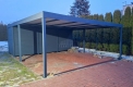 Ogłoszenie - Carport PREMIUM z pomieszczeniem gospodarczym - Wiata samochodowa 7x5m - antracyt spad w bok TS1250. Miniaturka 2