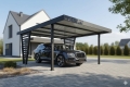 Ogłoszenie - Carport V PREMIUM 5x5m - Wypełnienie panelami - Wiata samochodowa - antracyt TS1267. Miniaturka 3