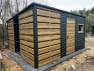 Ogłoszenie - Schowek - domek ogrodowy 2,5x3m - wiata 1,5m - drzwi - okno - antracyt - winchester - drewnopodobnyTS1198. Miniaturka 2