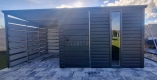 Ogłoszenie - Schowek - domek ogrodowy 3x3m - wiata 3m - drzwi - okno - antracyt - spad dachu do tyłu  TS1203. Miniaturka 3