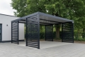 Ogłoszenie - CarPort PREMIUM - wiata samochodowa 4,5x5,5 - antracyt - dodatkowa zabudowa TS1242. Miniaturka 2