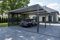 Ogłoszenie - CarPort PREMIUM - wiata samochodowa 6x5 - antracyt - dodatkowa zabudowa TS1248. Miniaturka 3