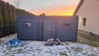 Ogłoszenie - Carport PREMIUM z pomieszczeniem gospodarczym - Wiata samochodowa 7x5m - antracyt spad w bok TS1250. Miniaturka 3