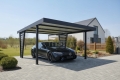 Ogłoszenie - Carport V PREMIUM 5x5,5m - Wypełnienie panelami - Wiata samochodowa - antracyt TS1265. Miniaturka 2