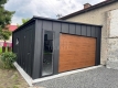 Ogłoszenie - Garaż Blaszany 5x5,5 m - brama segmentowa - 2x okno - drzwi - blacha na rąbek - rynny TS1164. Miniaturka 2