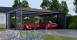 Ogłoszenie - CarPort PREMIUM - wiata samochodowa 7x5 - antracyt - dodatkowa zabudowa TS1110. Miniaturka 6