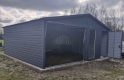 Ogłoszenie - Garaż blaszany 6x5,8m - Brama uchylna - drzwi - okno - antracyt - blachodachówka - dach dwuspadowy TS1145. Miniaturka 5