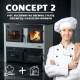 Ogłoszenie - Piec kuchenny na drewno Concept 2 - 18 kW z płaszczem wodnym - ogrzewanie i gotowanie. Miniaturka 1