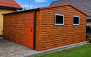 Ogłoszenie - Domek Narzędziowy Ogrodowy 5x4m PREMIUM Dwuspadowy dach przód/tył Złoty Dąb + Jasny Brąz MAT. Miniaturka 2