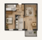 Ogłoszenie - 2pok, 50met, Okolice Trockiej BALKON/MP/2021 (Wrocław). Miniaturka 1