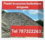 Ogłoszenie - Piasek płukany kopany Zułty szary Rzeszów tel 787322263. Miniaturka 1