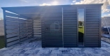 Ogłoszenie - Schowek - domek ogrodowy 3x3m - wiata 3m - drzwi - okno - antracyt - spad dachu do tyłu  ID1133. Miniaturka 3