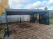 Ogłoszenie - CarPort PREMIUM - wiata samochodowa 6x5 - antracyt - dodatkowa zabudowa ID1153. Miniaturka 4