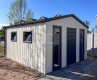 Ogłoszenie - Domek ogrodowy 3x4 - drzwi - 4 x okno - biały - antracyt - blachodachówka - rynny - dach dwuspadowy  ID1160. Miniaturka 5