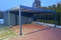 Ogłoszenie - Carport PREMIUM z pomieszczeniem gospodarczym - Wiata samochodowa 7x5m - antracyt spad w bok ID1180. Miniaturka 2