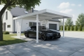 Ogłoszenie - Carport V PREMIUM 4x5m - Wypełnienie panelami - Wiata samochodowa - biały ID1200. Miniaturka 2